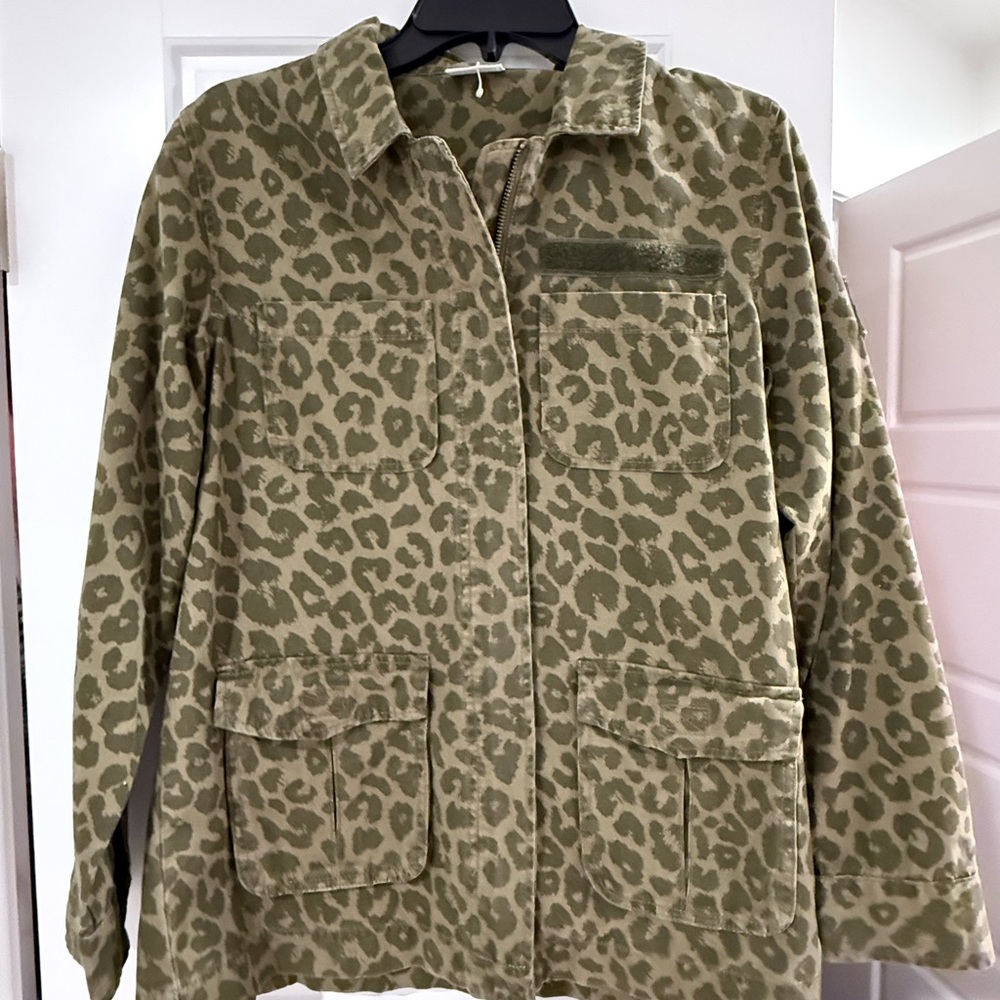XS Animal Print/Military Jacket.